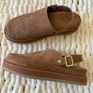 Madden Girl Brown Suede Mules